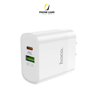 Bộ sạc Hoco C80 củ đầu USB-C 20W dây nhựa C-lighting đầu dẹt
